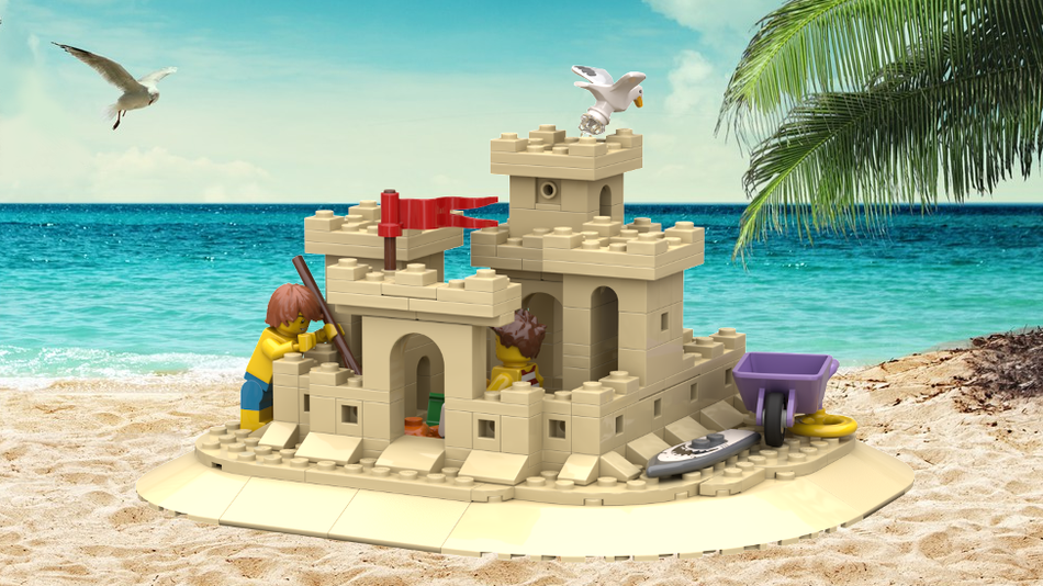 Lego sand castle hot sale