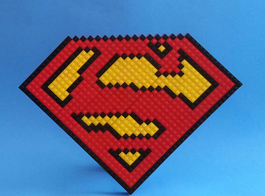 red superman diamond outline only