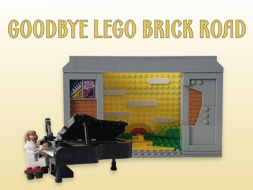 Lego yellow brick sales road