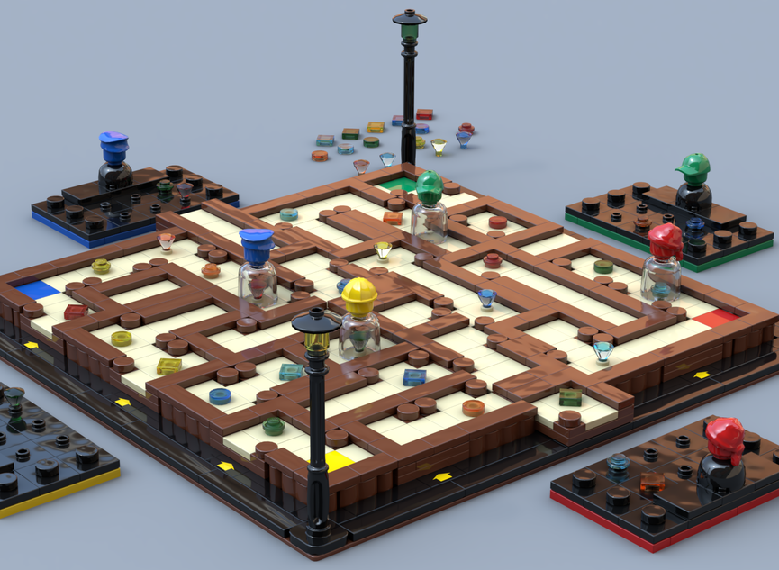 The lego board clearance game