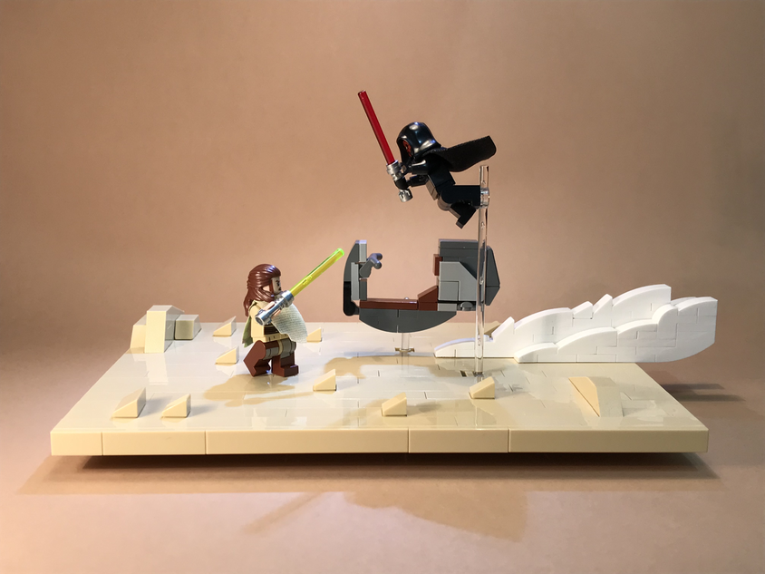 Lego Star Wars Qui-Gon vs Darth Maul - Qui-Gon's death 