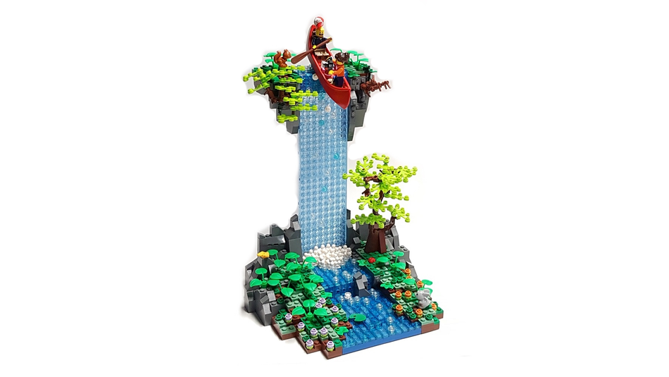 Lego ideas waterfall hot sale