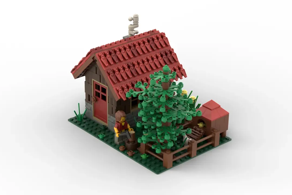 Lego wood house sale