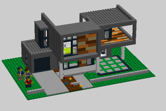 Modern best sale lego mansion