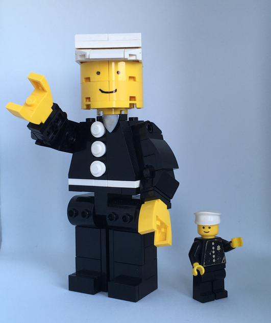 Policeman best sale lego minifigure