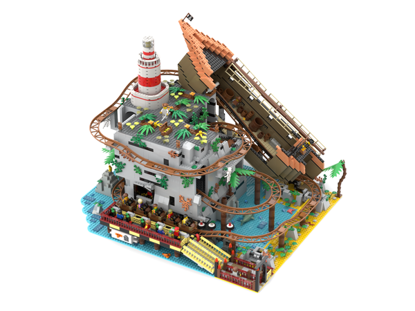 lego roller coaster pirate