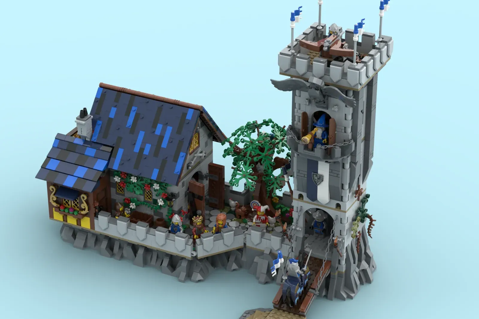 Lego mountain castle sale