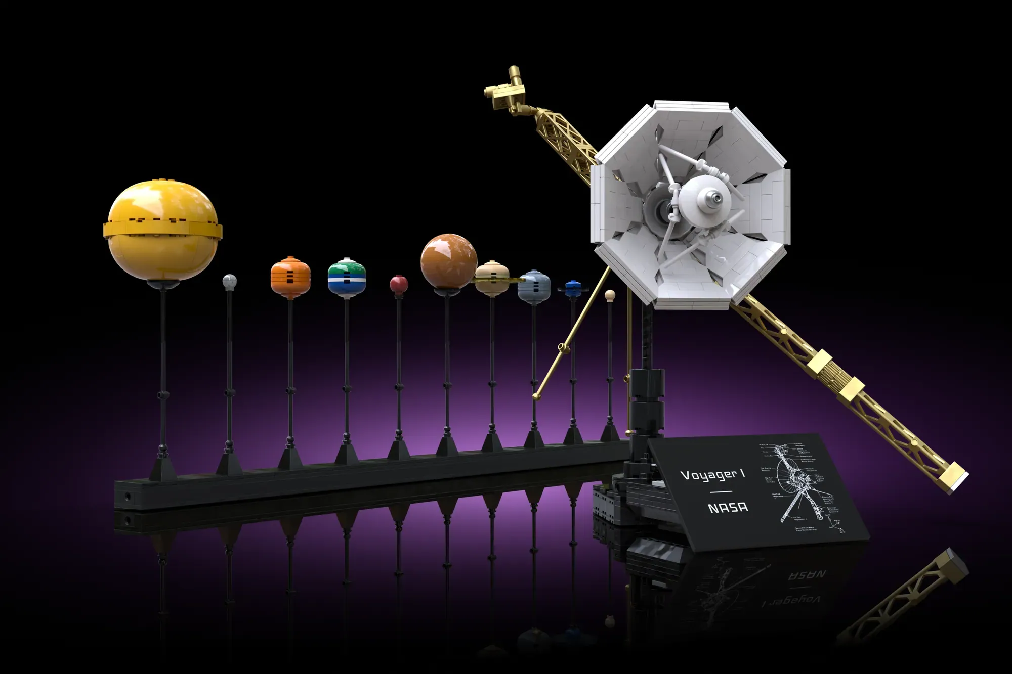Voyager 1 Disk Schematic