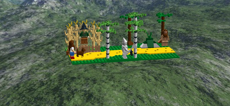yellow brick road lego