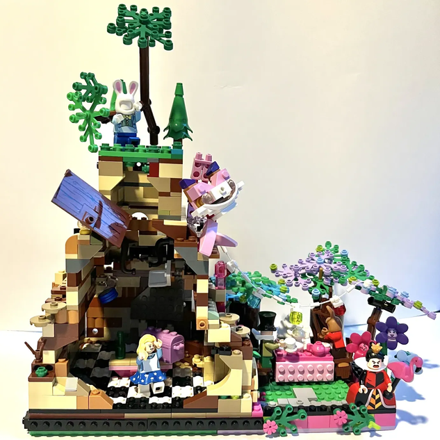 Lego Alice in Wonderland Tea Party.