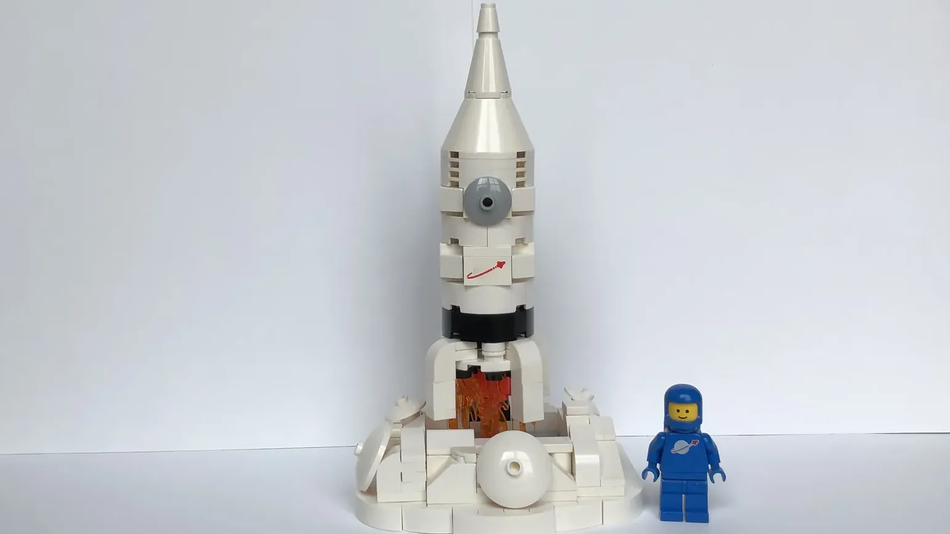 Rocket discount with lego