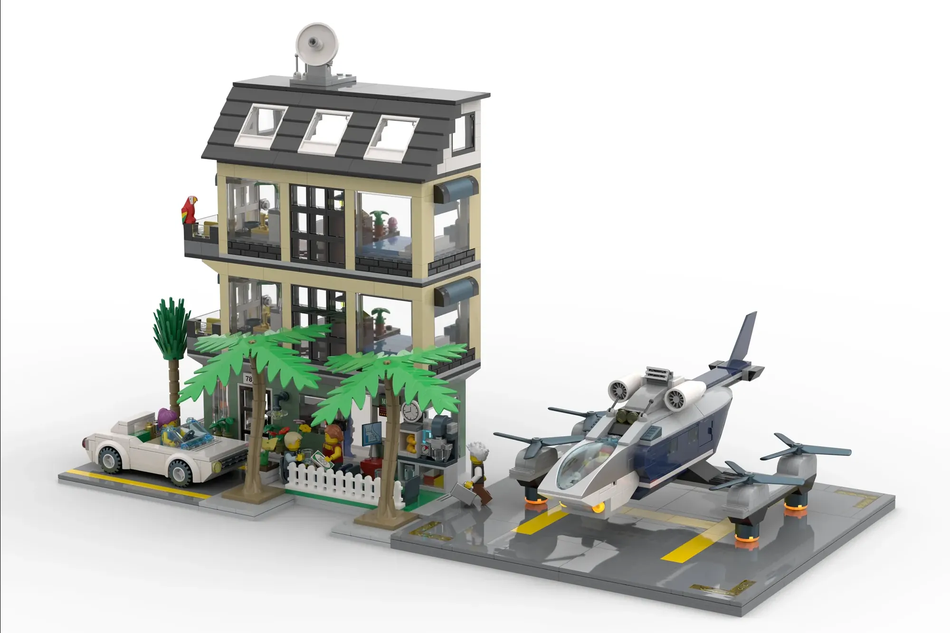 LEGO IDEAS - A Mini LEGO AirPort With a Mini Plane.