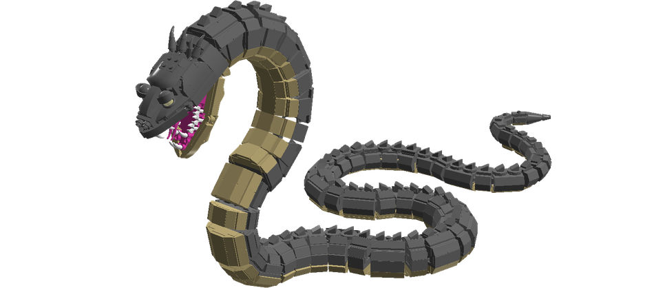 Lego Harry Potter Basilisk Snake 