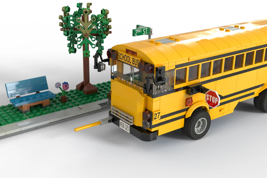 Lego yellow bus sale