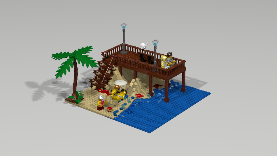 Lego pier cheap