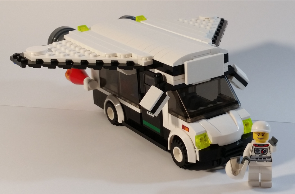 Lego space best sale shuttle truck