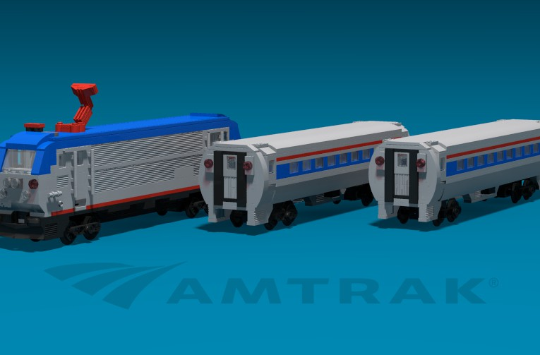 Lego discount amtrak train