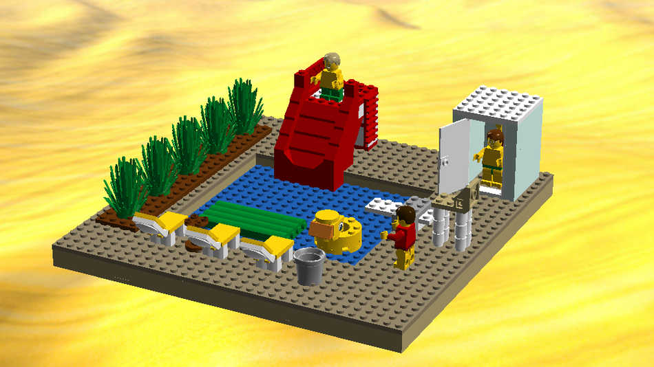 Lego swimming discount