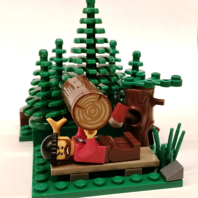 Lego lumberjack minifigure hot sale