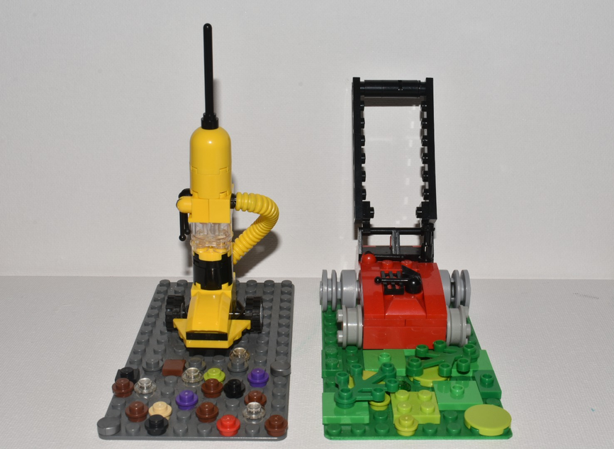 LEGO IDEAS - Lawn Mower and Vacuum Cleaner