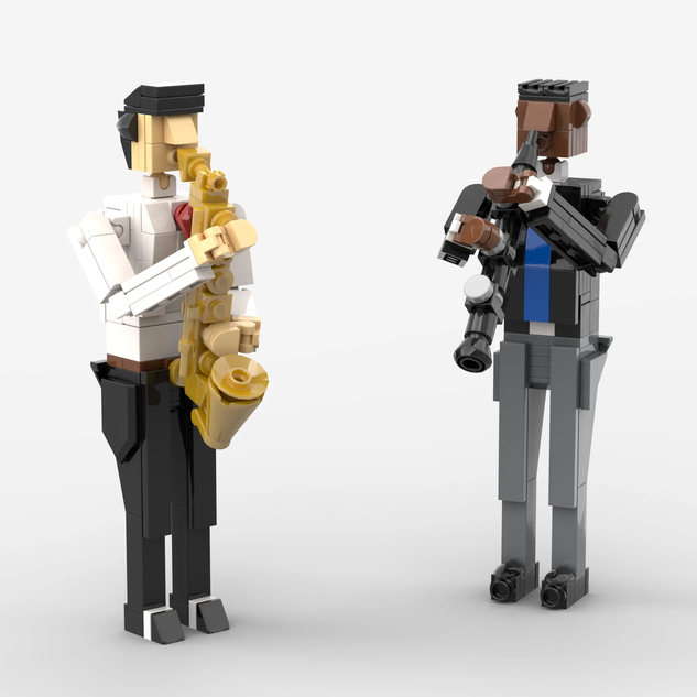 Joueur de saxophone, Wiki LEGO