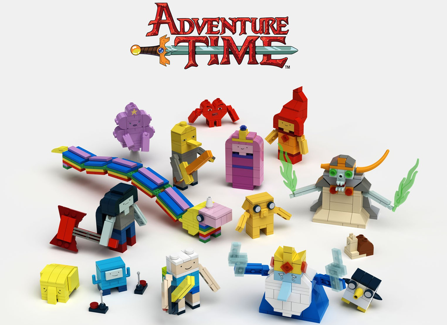 adventure time with finn and jake lego