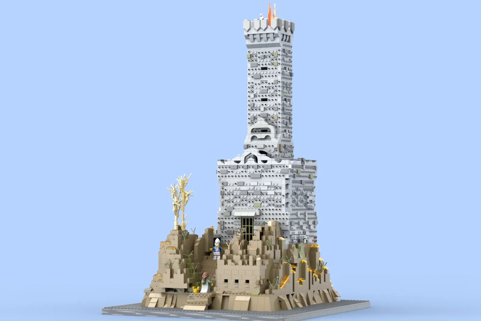 Lego medieval hot sale tower