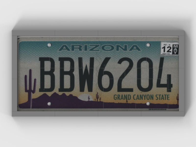 LEGO IDEAS Arizona Licence Plate