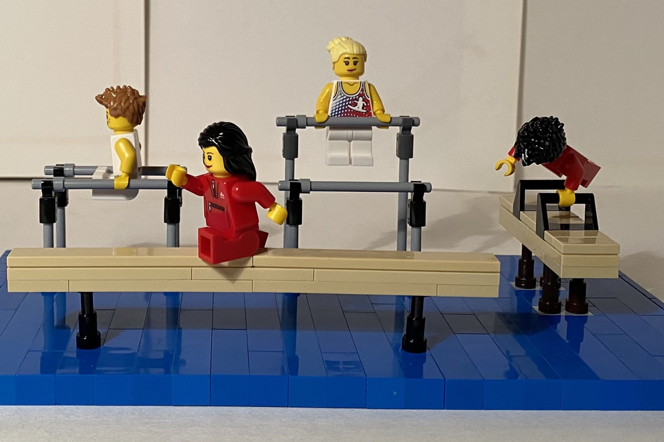 Gymnastics lego hot sale