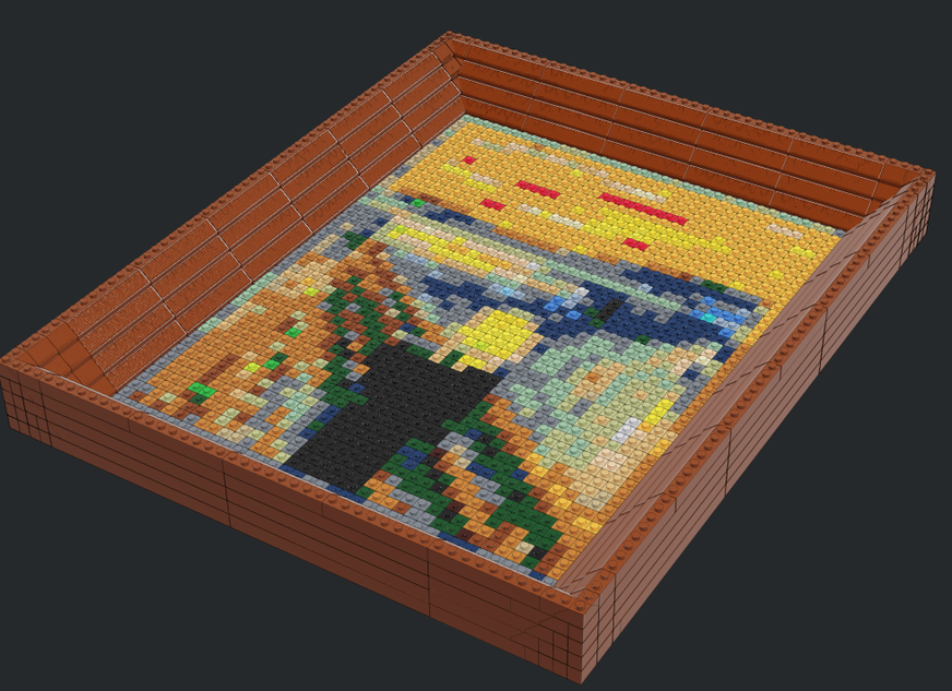 Lego discount mosaic ideas