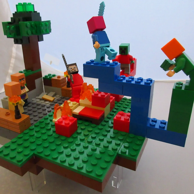 Lego 2024 minecraft bed