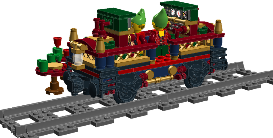 Lego winter village discount train