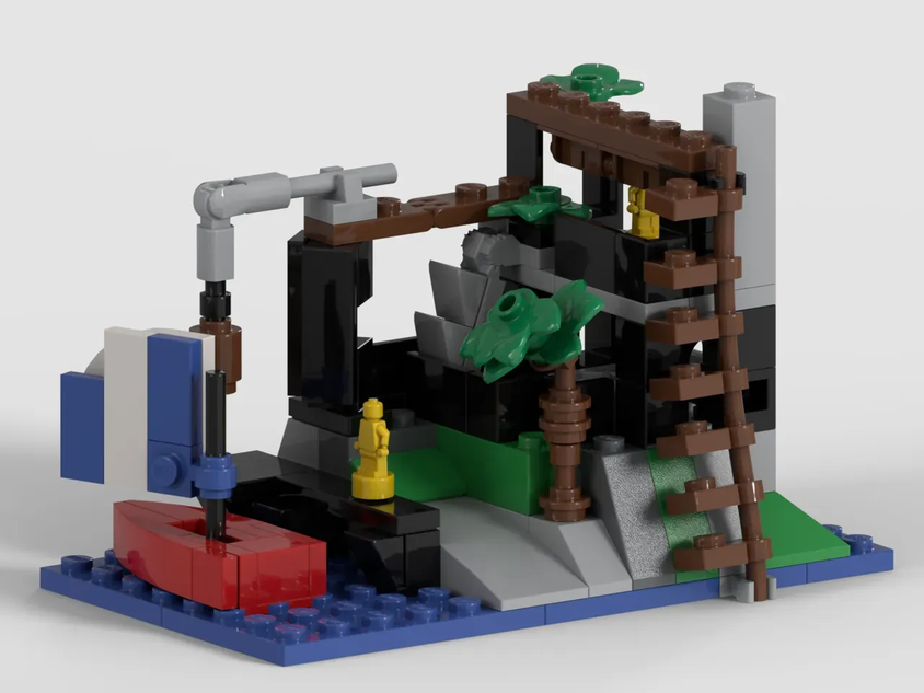 My micro scale island : r/lego