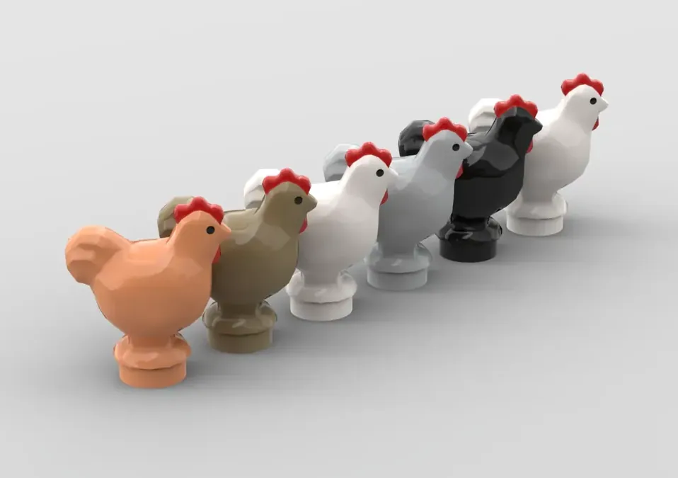 Lego chicken 2024 piece