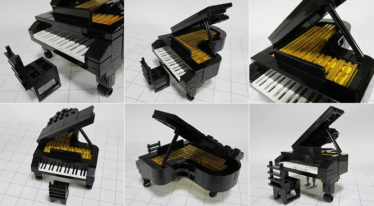 Lego grand piano discount ideas