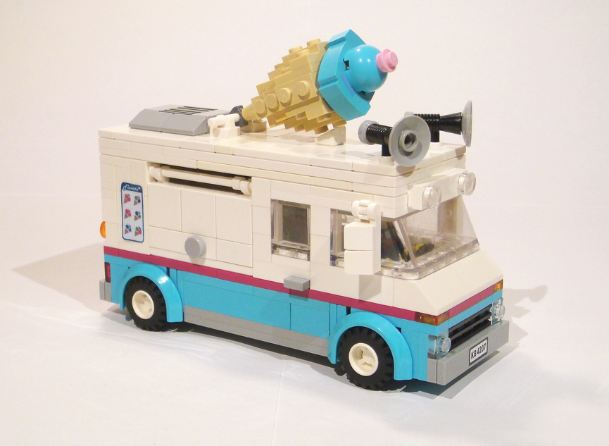 Ice cream store van lego