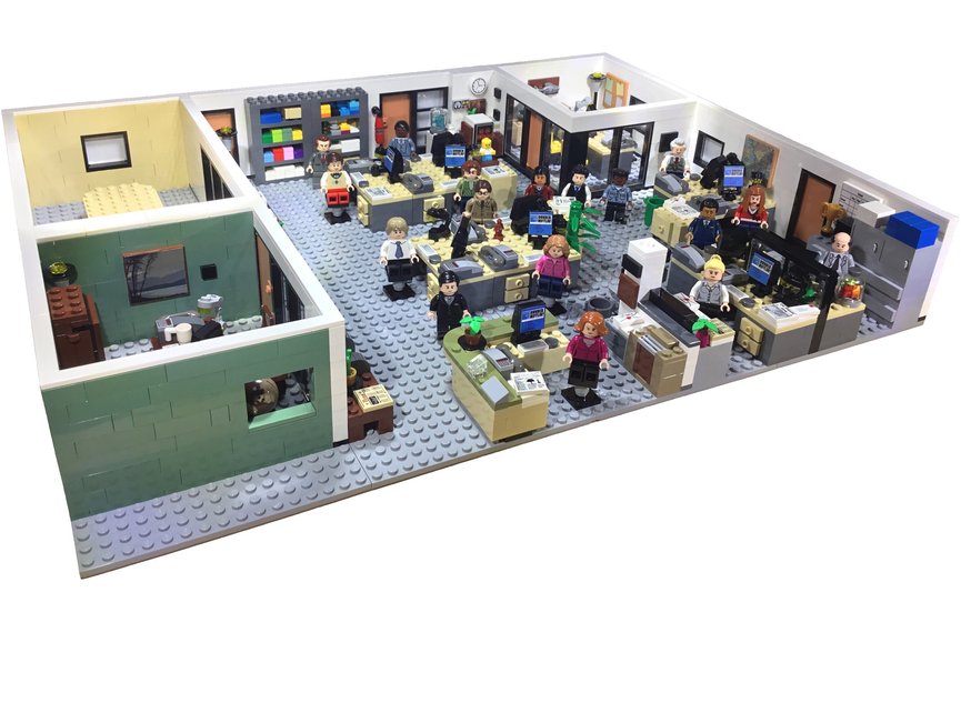 The office discount pam lego figure