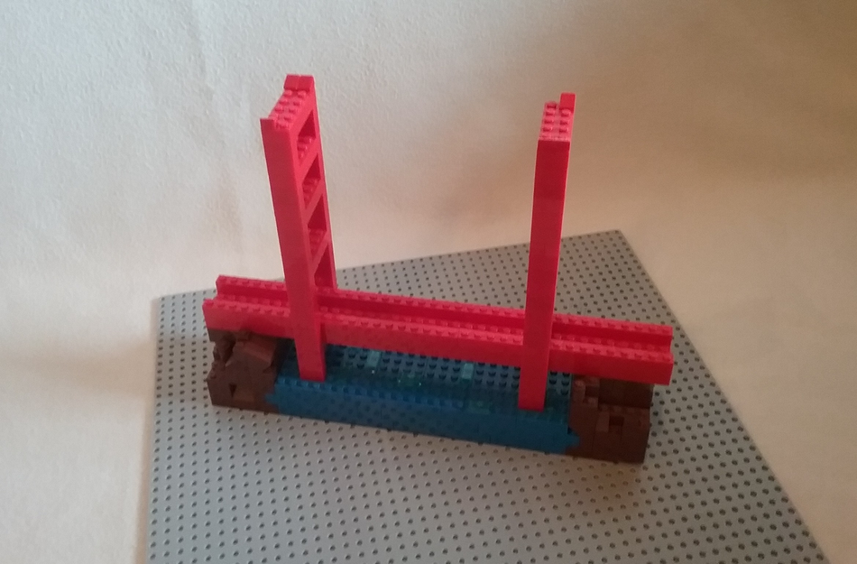 Lego golden clearance gate bridge