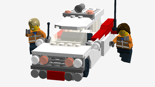 lego vintage ambulance