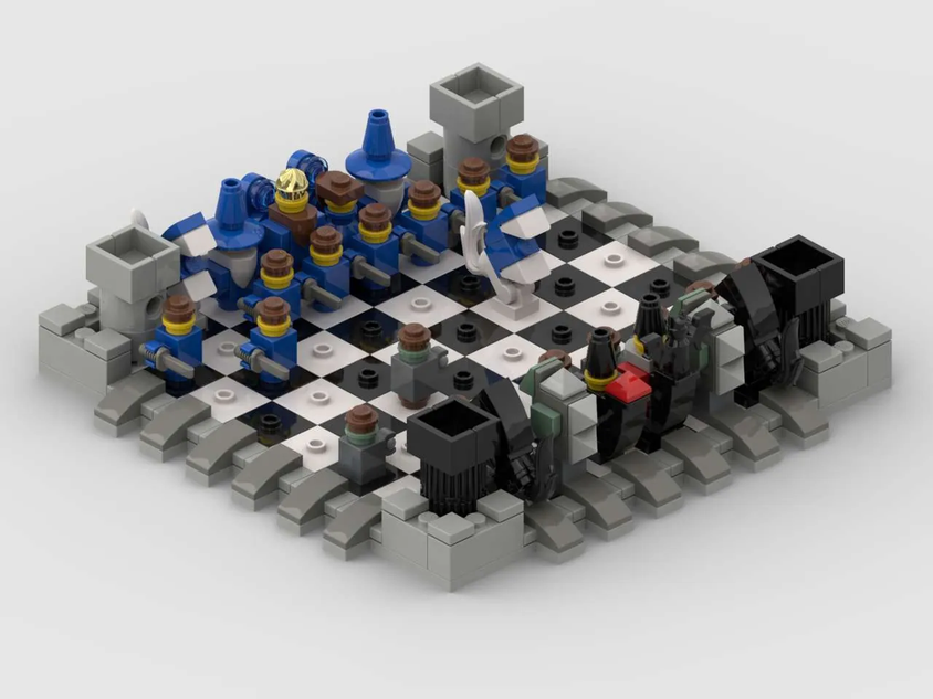 Lego castle best sale chess set