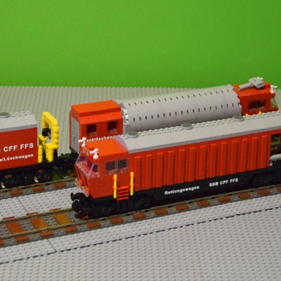 lego fire train