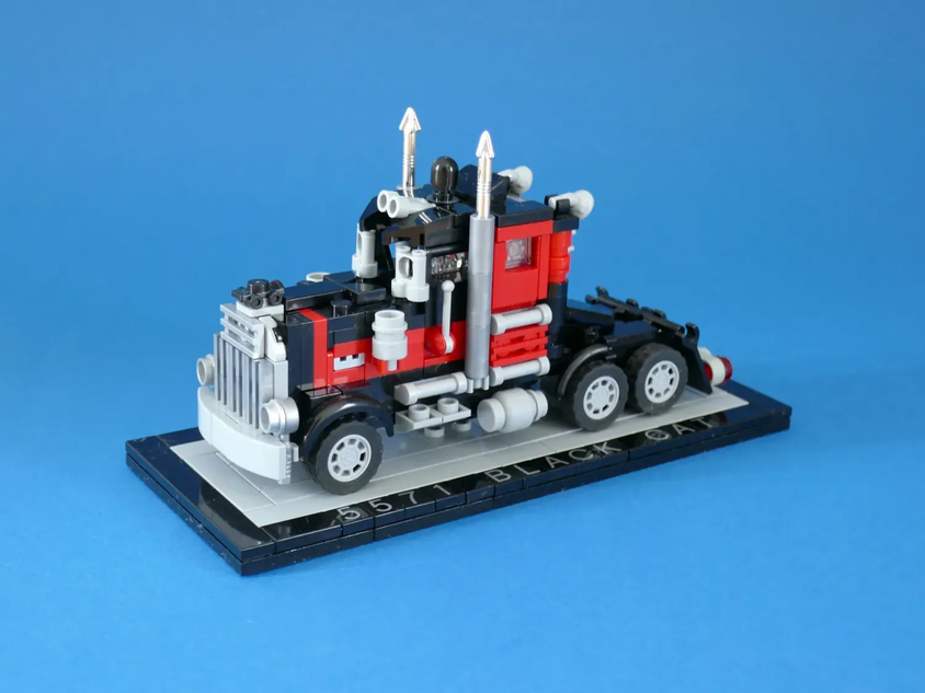 Lego black cat store truck