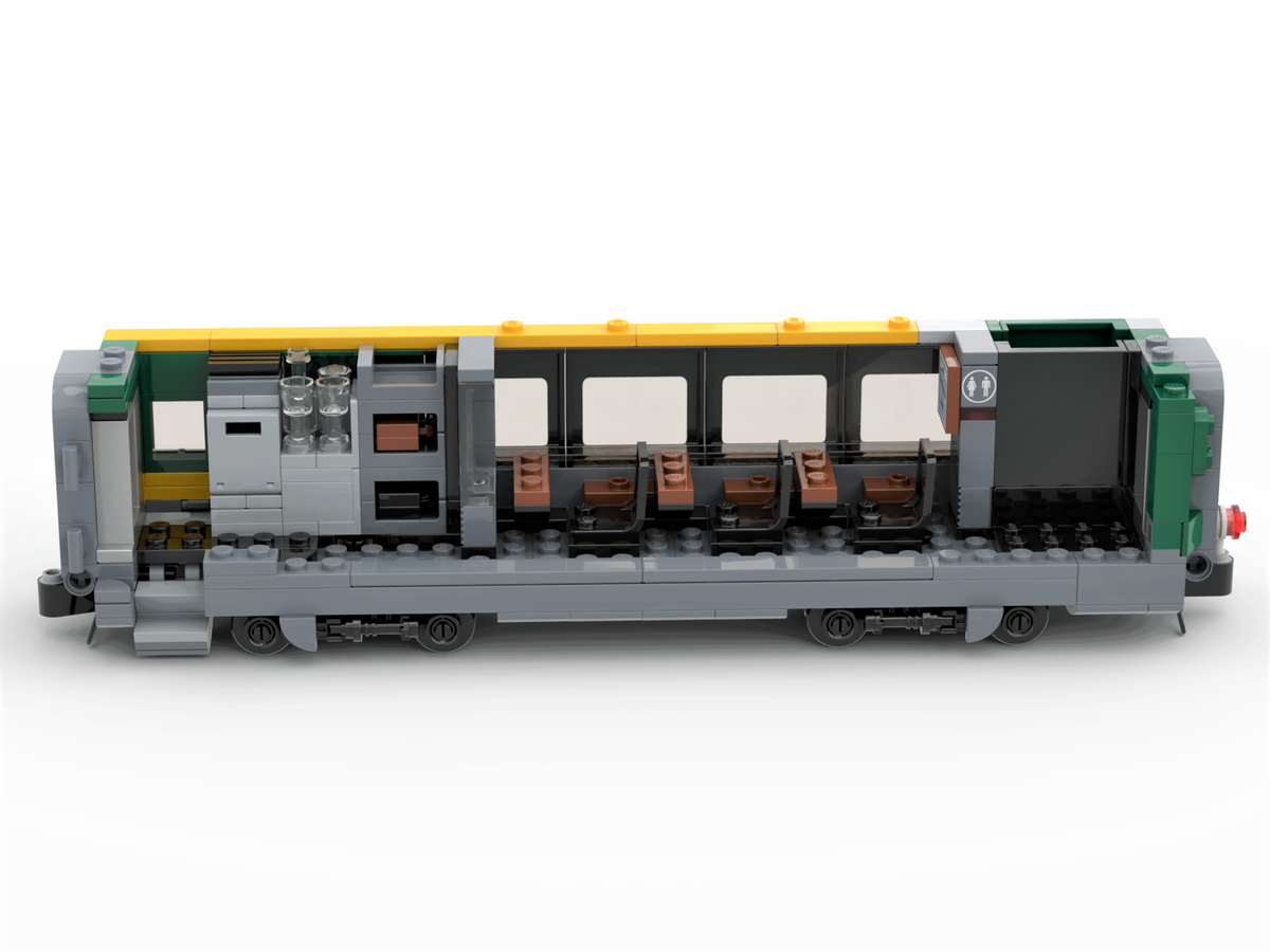 Lego train red online light