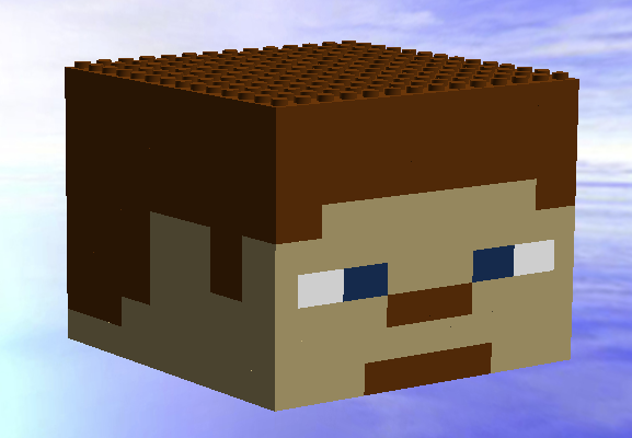 steve minecraft head