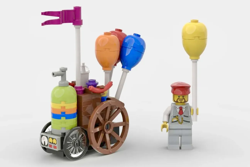 Lego balloon cart top