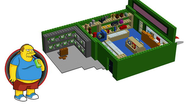 lego simpsons market