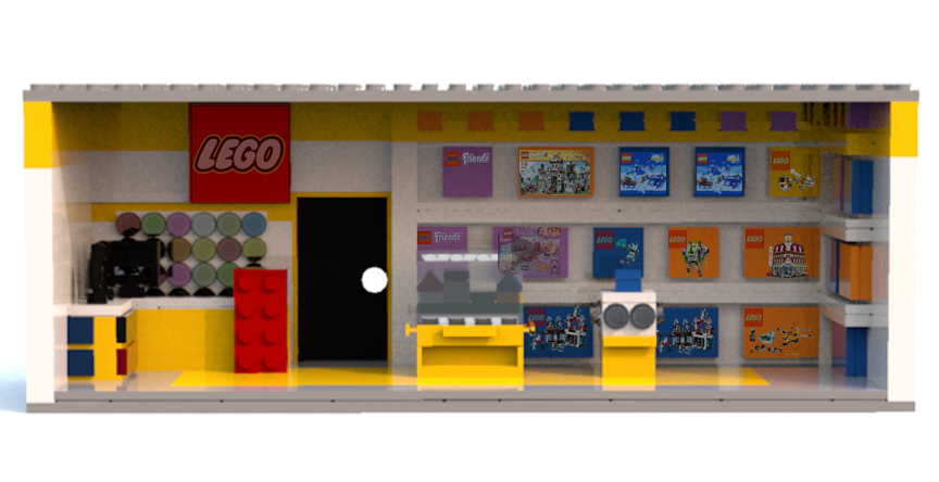 Lego best sale store ideas