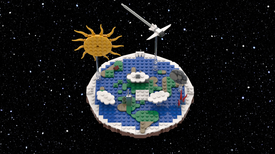 Flat earth sun moon on sale model