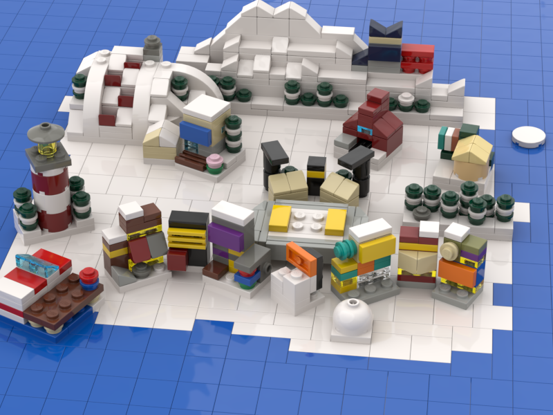 LEGO IDEAS - Club Penguin Island Map