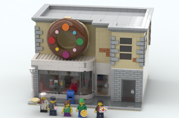 Dan's Custom Donut Shop (for your LEGO town) – DADVENTUREDAN